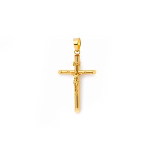 Dije Crucifijo Oro 10K 1.4 g 3.5 cm Clásico INRI