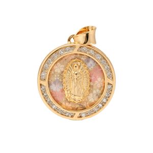 Dije Virgen de Guadalupe Oro 10K 3 Oros 1.4 g