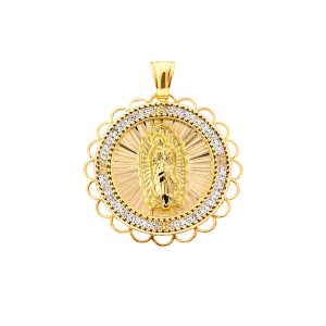 Dije Virgen de Guadalupe Oro 10K 1.4 g 2.5 cm